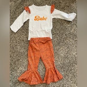 Aikeidy 18-24month 2 piece flare pants outfit